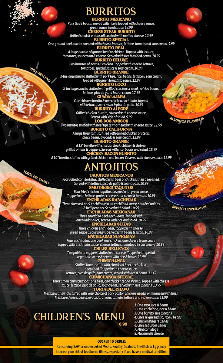 Casa Grande Mexican Restaurant Menu - Image 4